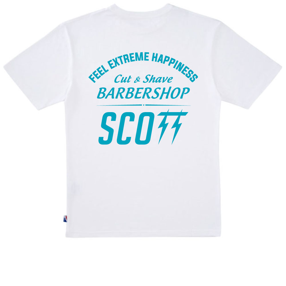 X Scott barber Cut&amp;Shave T-Shirt (White)