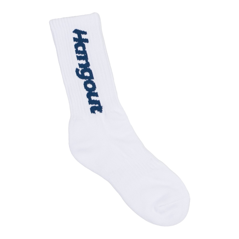 Namsack Vertical Logo Socks (White)
