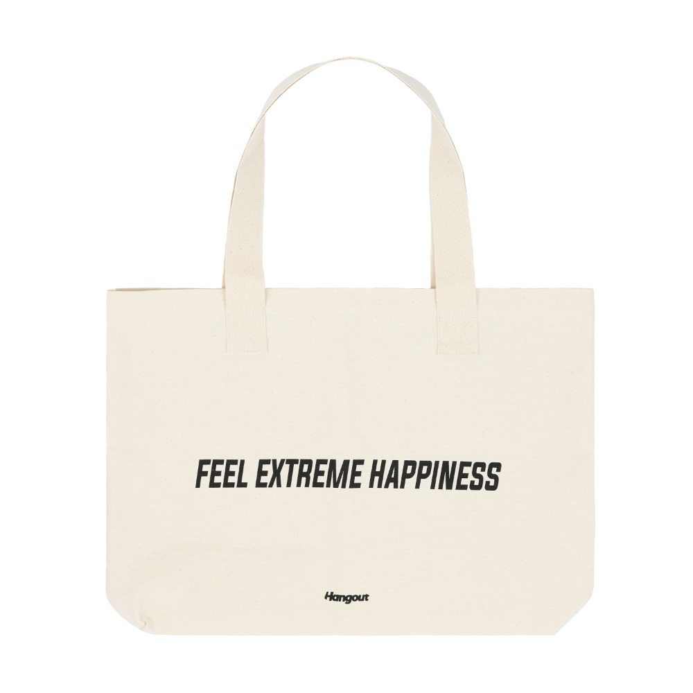 FEEL EXTREME HAPPINESS Eco Bag (Ivory)